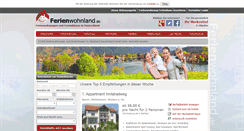 Desktop Screenshot of ferienwohnland.de